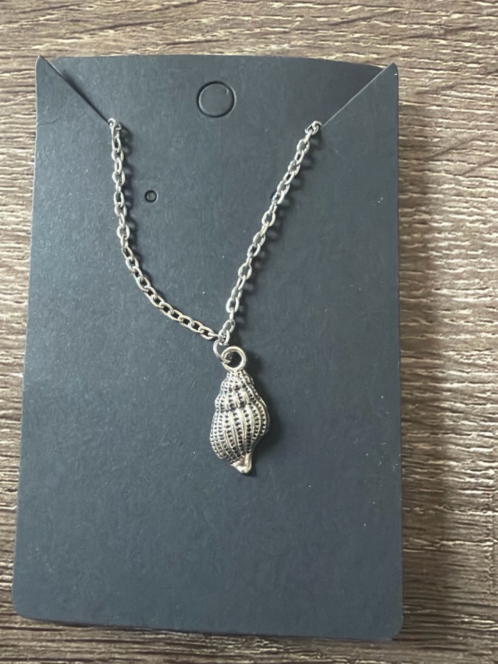 Silver Shell Pendant Necklace - Women Jewelry